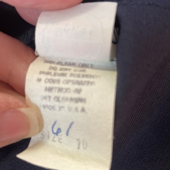 Vintage dress navy blue petite size 10 - Picture 12 of 13